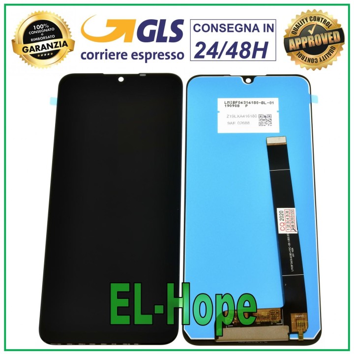 Écran tactile LCD 6,3  noir pour Wiko View 3 Pro W-P611