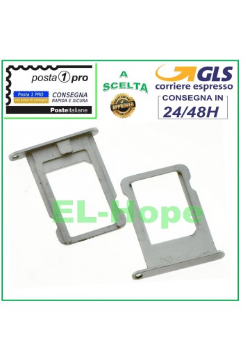 COMPARTIMENT POUR CHARIOT À FENTES PORTE-CARTE NANO SIM APPLE IPHONE 5S BOÎTIER DE CARTE ARGENT