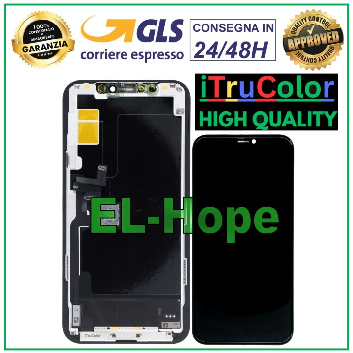 Écran LCD OLED rigide haut de gamme iTruColor pour iPhone 11 Pro tactile