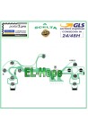 Manette de jeu a' circuit plat pour clavier PlayStation 4 PS4 Pro Slim JDS-040