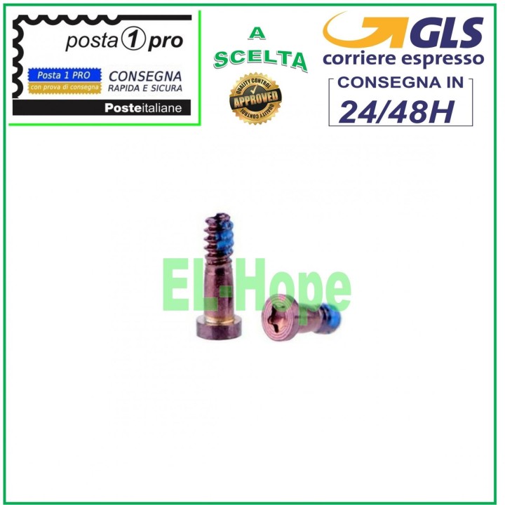 PAIRE DE 2 VIS PENTALOBE LCD IPHONE 4 4S 5 5S 5C SE 6 6S 6+ 7 7+ 8 8+ PLUS ROSE