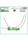 CÂBLE COAXIAL PLAT ET FLEXIBLE POUR ANTENNE DE RÉCEPTION DU SIGNAL RÉSEAU 126 mm