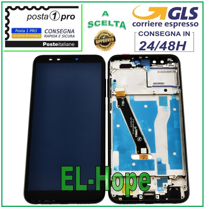 Cadre d e'cran tactile LCD pour Huawei Honor 9 Lite LLD-L31 AL00 AL09 Noir
