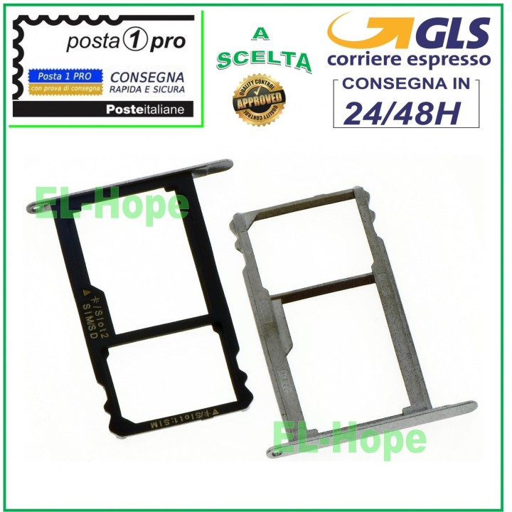 Emplacement pour carte Nano SIM + Micro SD pour Huawei Mate 7 MT7-TL10 Argent