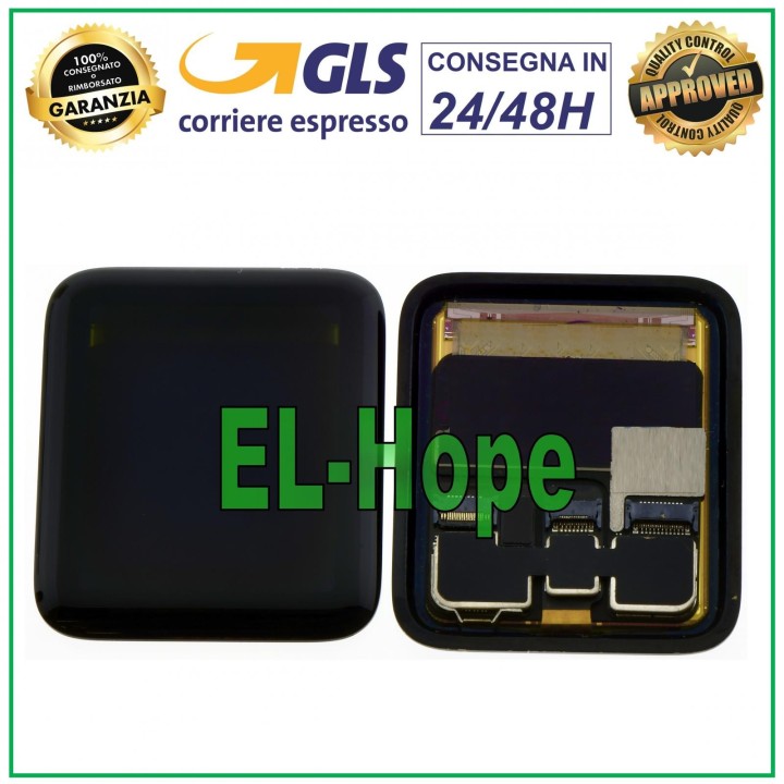 Écran tactile LCD pour montre connecte'e Apple Watch Series 2 A1757, verre de 38 mm