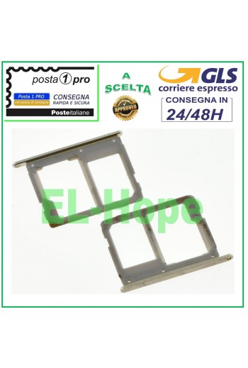COMPARTIMENT DE CHARIOT À FENTE CARTE NANO SIM CARTE SD SAMSUNG GALAXY A7 2016 SM A710 F OR
