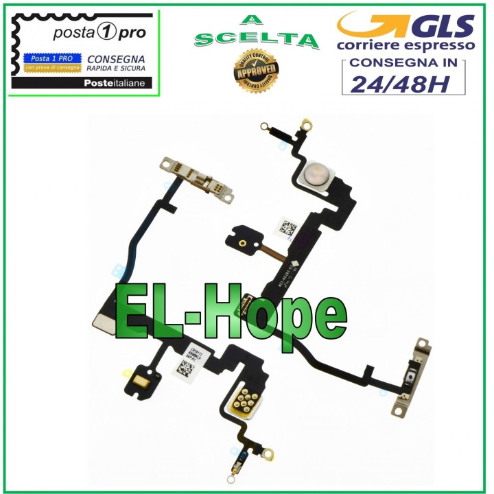 PLAT FLEX BOUTON MARCHE/ARRÊT APPLE IPHONE 11 PRO FLASH + MICROPHONE