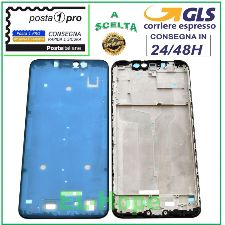 Cadre LCD pour Xiaomi Redmi Note 6 Pro M1806E7TH M1806E7TG Noir