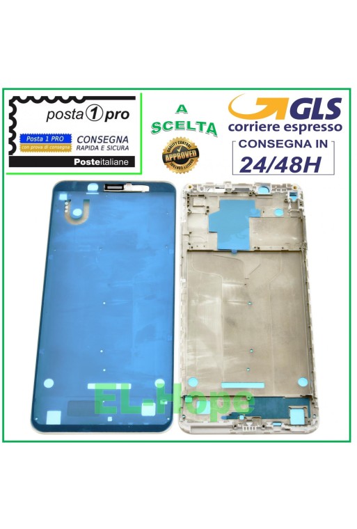 Cadre central LCD et cadre latéral X pour Xiaomi Redmi Note 5 M1803E7SG Blanc