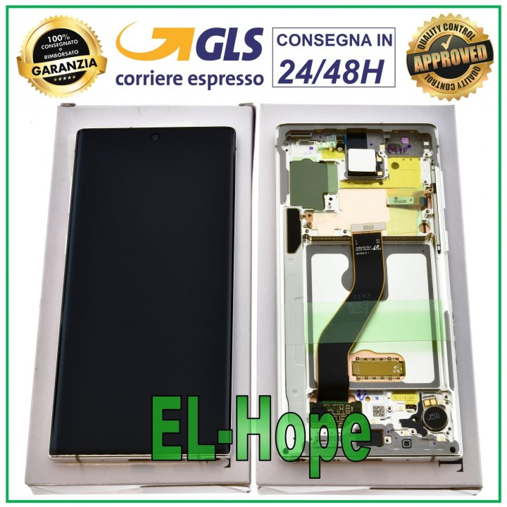Écran d origine Samsung Note 10 SM-N970 N970F tactile blanc GH82-20818B