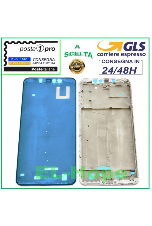 Cadre LCD pour Xiaomi Redmi Note 6 Pro M1806E7TH M1806E7TG Blanc