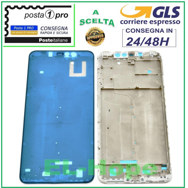 Cadre LCD pour Xiaomi Redmi Note 6 Pro M1806E7TH M1806E7TG Blanc