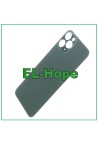 Coque arrie're en verre avec grand trou pour iPhone 11 Pro, vert nuit