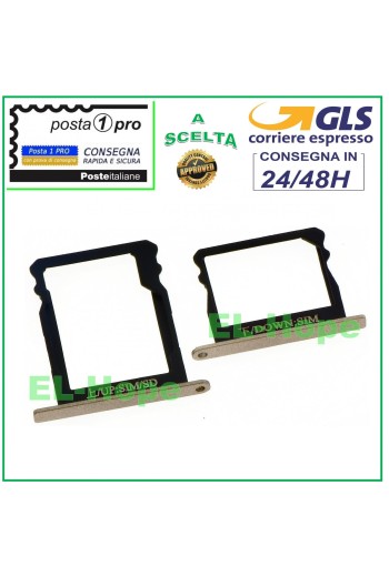 Compartiment pour carte nano SIM + micro SD pour Huawei P8 GRA-L09 or