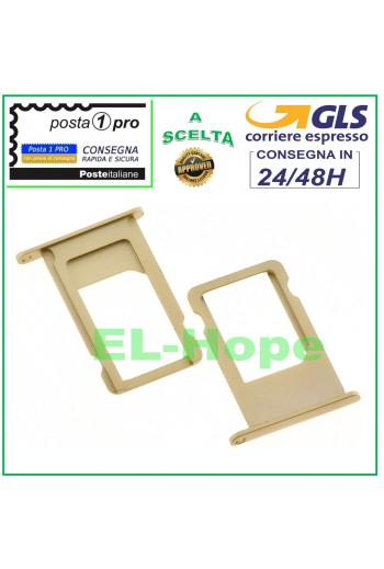 COMPARTIMENT POUR CHARIOT À FENTES PORTE-CARTE NANO SIM APPLE IPHONE 6S 6S+ PLUS OR
