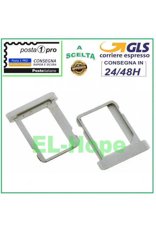 COMPARTIMENT POUR CHARIOT À FENTES PORTE-CARTE MICRO SIM APPLE IPAD 2 3 4 ARGENT