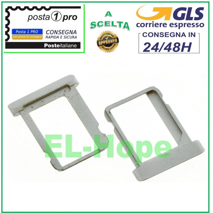 COMPARTIMENT POUR CHARIOT À FENTES PORTE-CARTE MICRO SIM APPLE IPAD 2 3 4 ARGENT