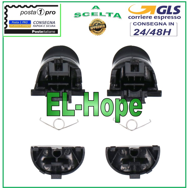 ENSEMBLE DE BOUTONS DE LEVIER DE REMPLACEMENT L1 L2 R1 R2 + RESSORTS POUR MANETTE PS4 JDM-050