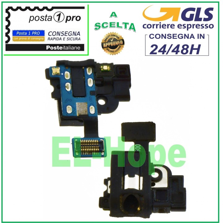 Prise jack audio flexible et plate pour casque Samsung Galaxy S4 GT I9500 I9505