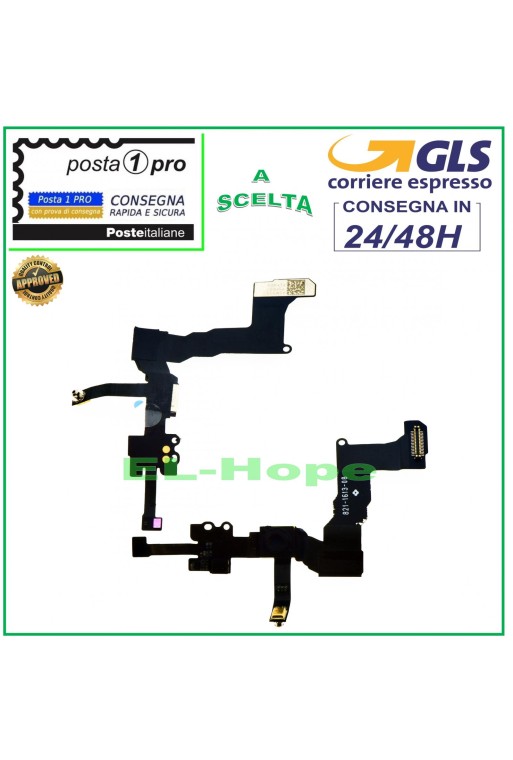Capteur de proximité plat pour Apple iPhone 5C, câble flexible pour microphone et caméra avant