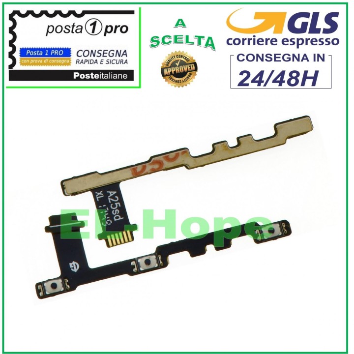 TOUCHES LATÉRALES PLATES VOLUME MARCHE/ARRÊT LENOVO MOTO G6 PLUS XT1926
