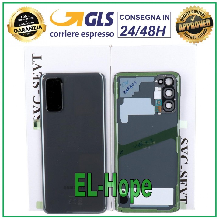 Cache batterie d origine Samsung Galaxy S20 SM-G980 G981 Gris