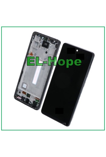 Écran LCD TFT pour Samsung Galaxy A52 5G 2021 SM-A525F A526B, cadre tactile noir