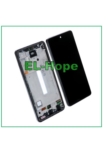 Écran LCD TFT pour Samsung Galaxy A52 5G 2021 SM-A525F A526B, cadre tactile noir