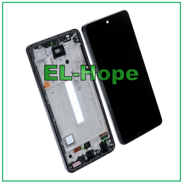 Écran LCD TFT pour Samsung Galaxy A52 5G 2021 SM-A525F A526B, cadre tactile noir