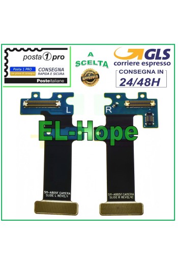 PAIRE DE CÂBLES PLATS ET FLEXIBLES POUR APPAREIL PHOTO LR POUR SAMSUNG GALAXY A80 SM-A805F