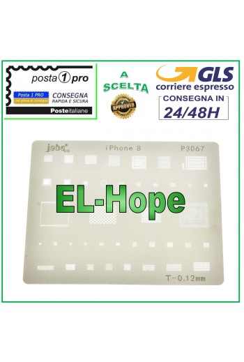 POCHOIR DE PUCE IC POUR APPLE IPHONE 8 REFLOW REBALLING REWORK BGA GPU RAM INTEL