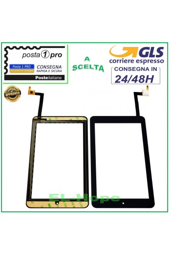 Vitre tactile Alcatel One Touch 7 P310A P310X, noir d origine