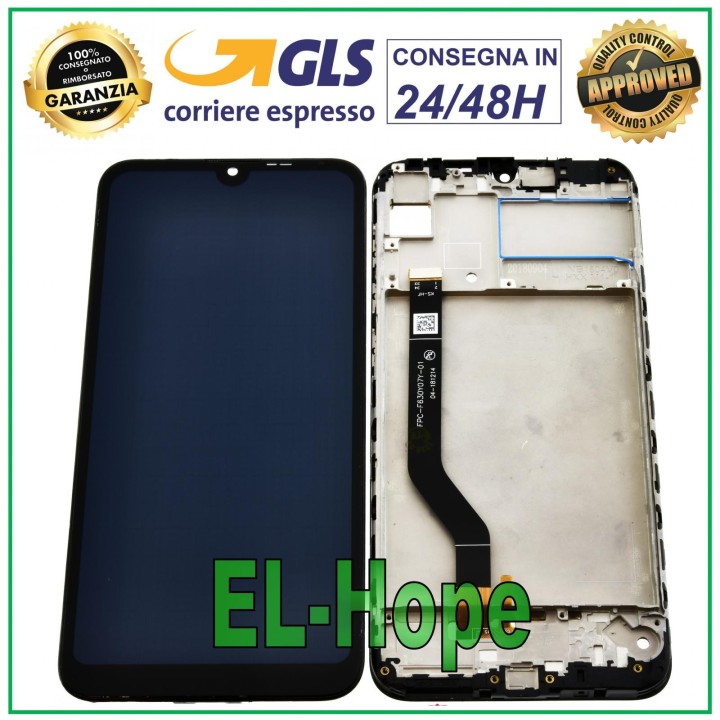 Cadre d e'cran LCD pour Huawei Y7 2019 DUB-LX1 LX2 L22 Écran tactile en verre