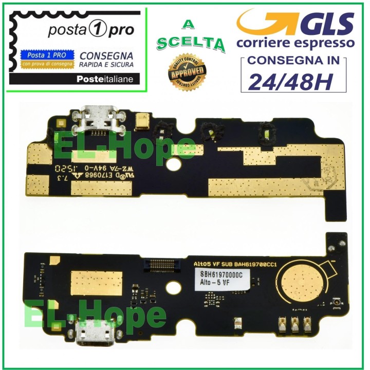 CONNECTEUR DE CHARGE VODAFONE SMART PRIME 6 VF-895N MICROPHONE PCB DOCK CHARGE USB