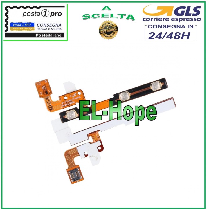 TOUCHES LATÉRALES PLATES VOLUME MISE HORS TENSION MISE SOUS TENSION SAMSUNG GALAXY TAB 2 P3100 P3110