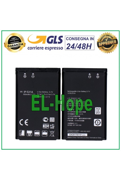 Batterie LGIP-531A pour LG A100 A170 C360 EGO T500 GB100 GB106, identique à l original
