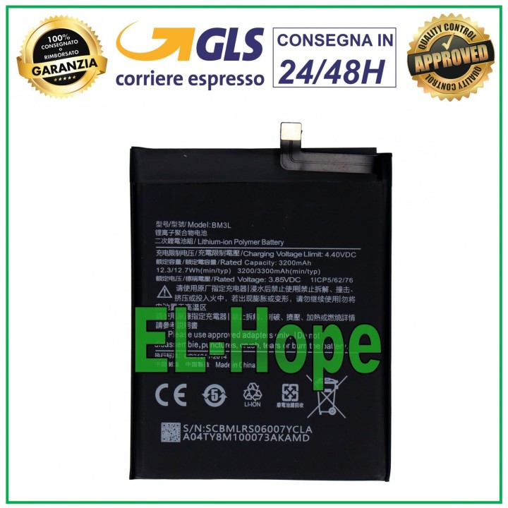 Batterie BM3L pour Xiaomi Mi 9 M1902F1A /G /T, batterie 3300 mAh