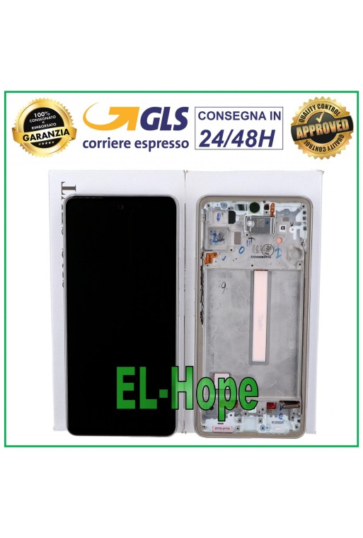 Écran LCD + cadre d origine Samsung Galaxy A53 5G SM-A536 A536B tactile blanc