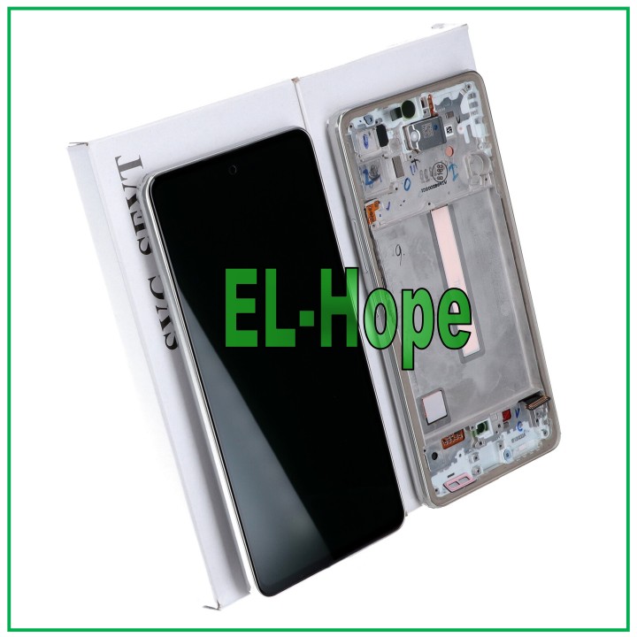 Écran + cadre d origine Samsung A53 5G SM A536 A536B tactile blanc GH82-28025B
