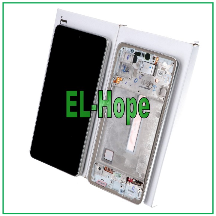 Écran + cadre d origine Samsung A53 5G SM A536 A536B tactile blanc GH82-28025B