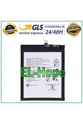 Batterie HB436380ECW pour Huawei P30 ELE-L09 ELE-L29 3650 mAh, équivalente à l originale