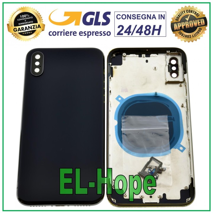 Coque arrie're noire pour Apple iPhone X