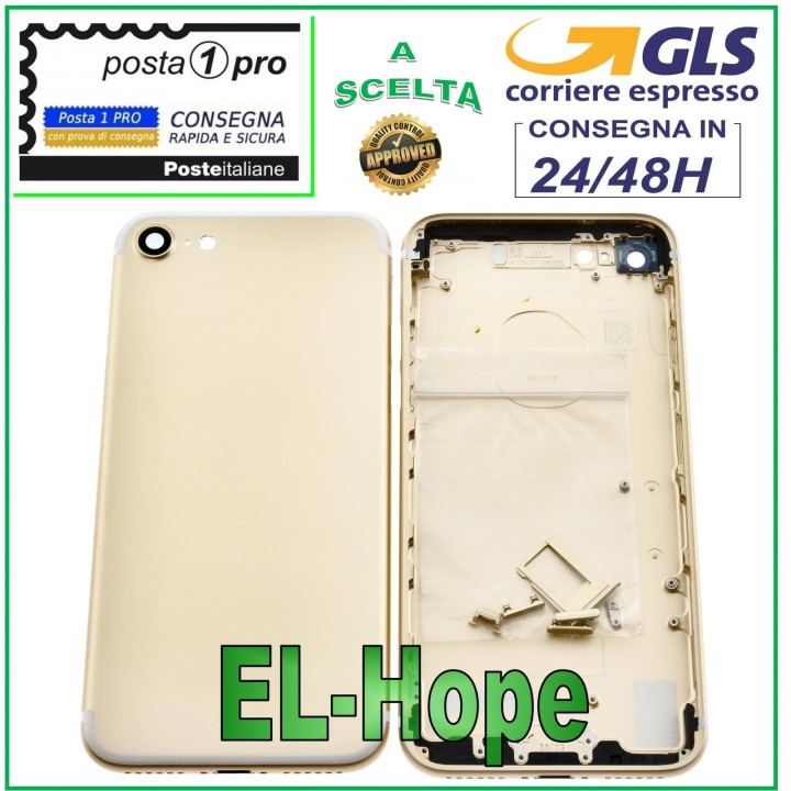 Coque arrie're pour Apple iPhone 7/7G, coque arrie're dore'e