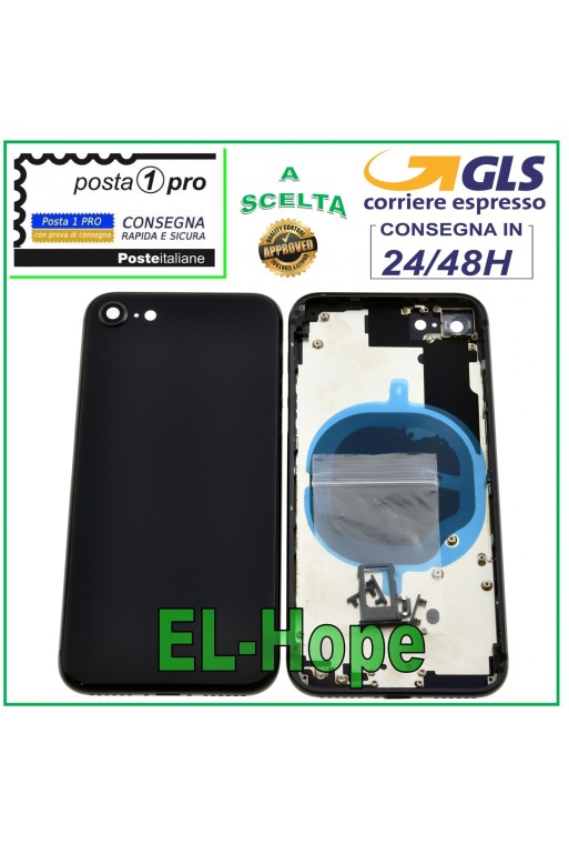 Coque arrière noire pour Apple iPhone 8/8G
