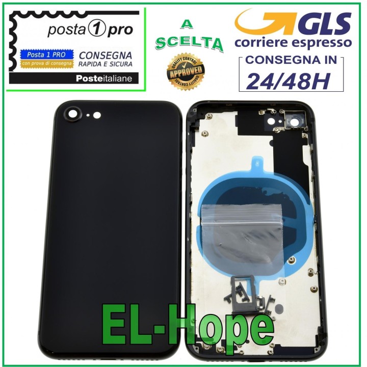Coque arrie're noire pour Apple iPhone 8/8G