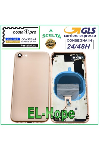 Coque arrière pour Apple iPhone 8/8G, coque arrière rose et or