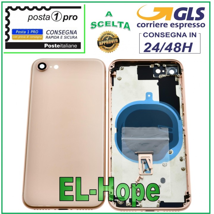 Coque arrie're pour Apple iPhone 8/8G, coque arrie're rose et or