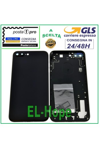 Coque arrière pour iPhone 7 Plus, noir mat