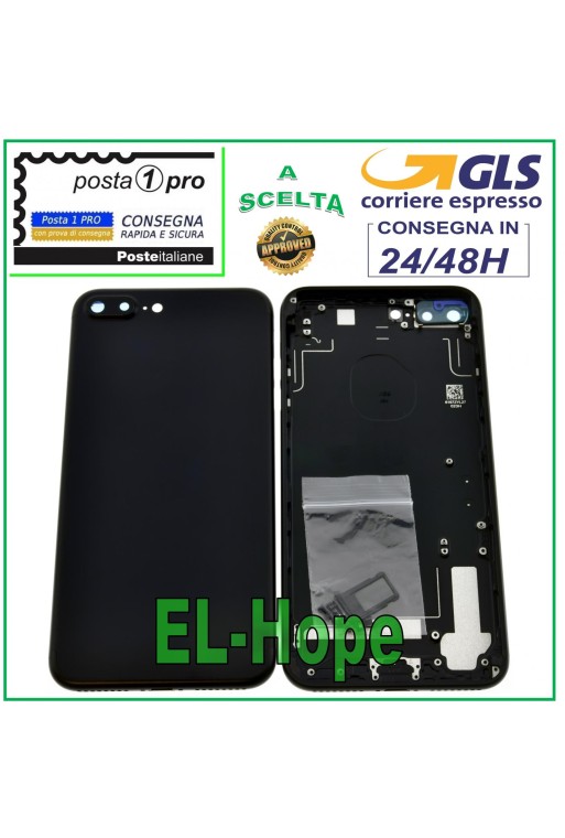Coque arrière pour iPhone 7 Plus, noir mat