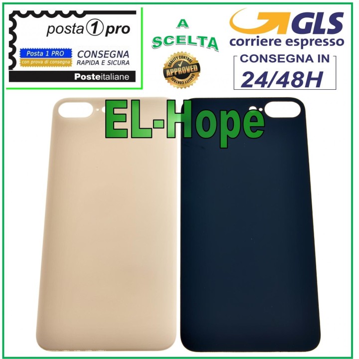 Coque arrie're en verre pour iPhone 8 Plus, coque rose et or